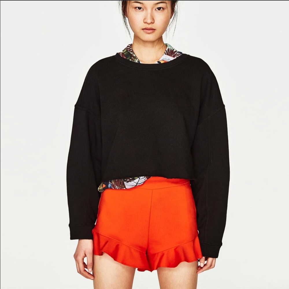 Orange Zara Shorts